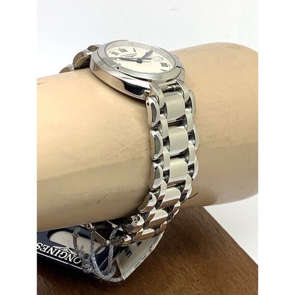 Longines Women's Watch L81124716 PrimaLuna Swiss Quartz Silver Roman Dial 30mm - Picture 12 of 14